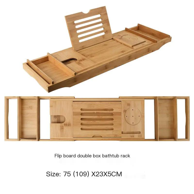 Luxury Bamboo Bathtub Caddy Tray (Expandable)