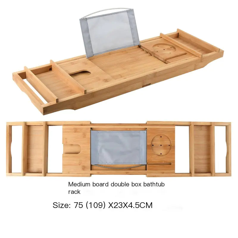 Luxury Bamboo Bathtub Caddy Tray (Expandable)