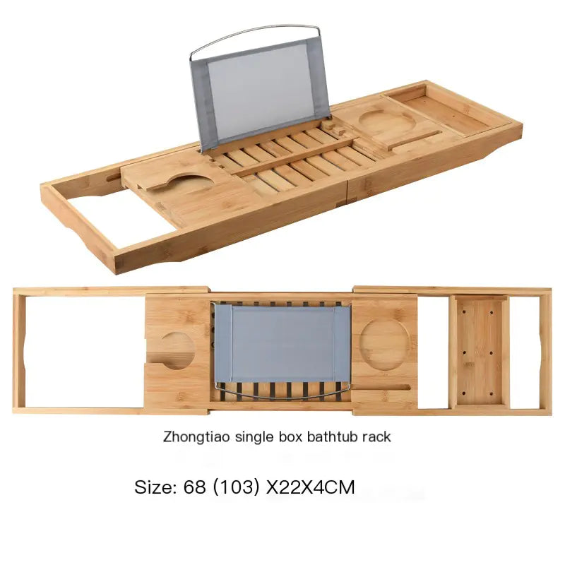 Luxury Bamboo Bathtub Caddy Tray (Expandable)