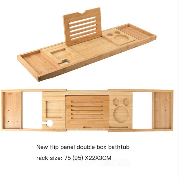 Luxury Bamboo Bathtub Caddy Tray (Expandable)