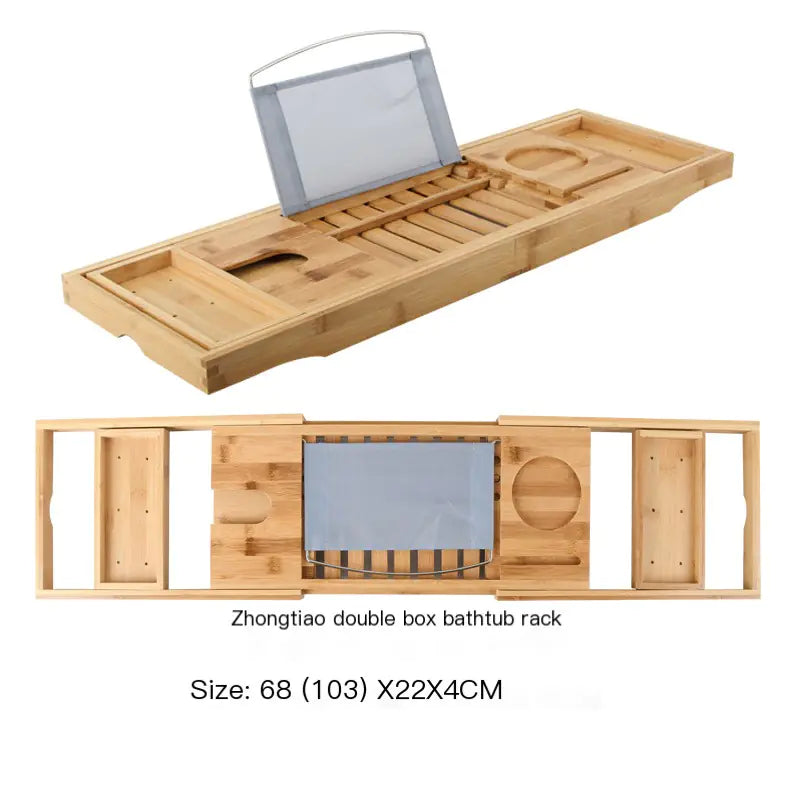 Luxury Bamboo Bathtub Caddy Tray (Expandable)