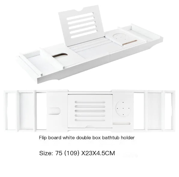 Luxury Bamboo Bathtub Caddy Tray (Expandable)