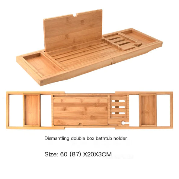 Luxury Bamboo Bathtub Caddy Tray (Expandable)